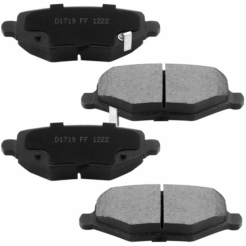 (4) Rear Ceramic Brake Pads Pad for 2012 2016 Dodge Grand Caravan NO
