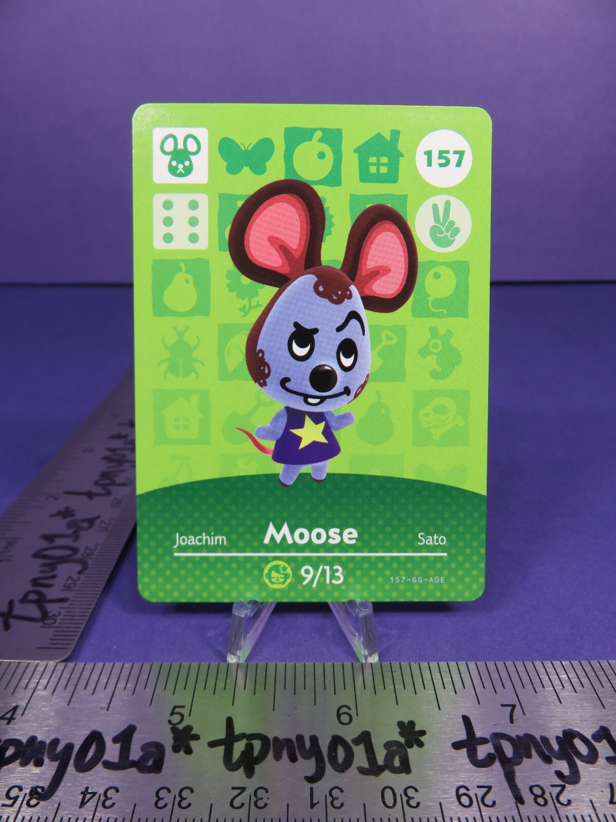 MOOSE #157 Authentic US Pack Fresh Animal Crossing Series 2 Amiibo Card eSE