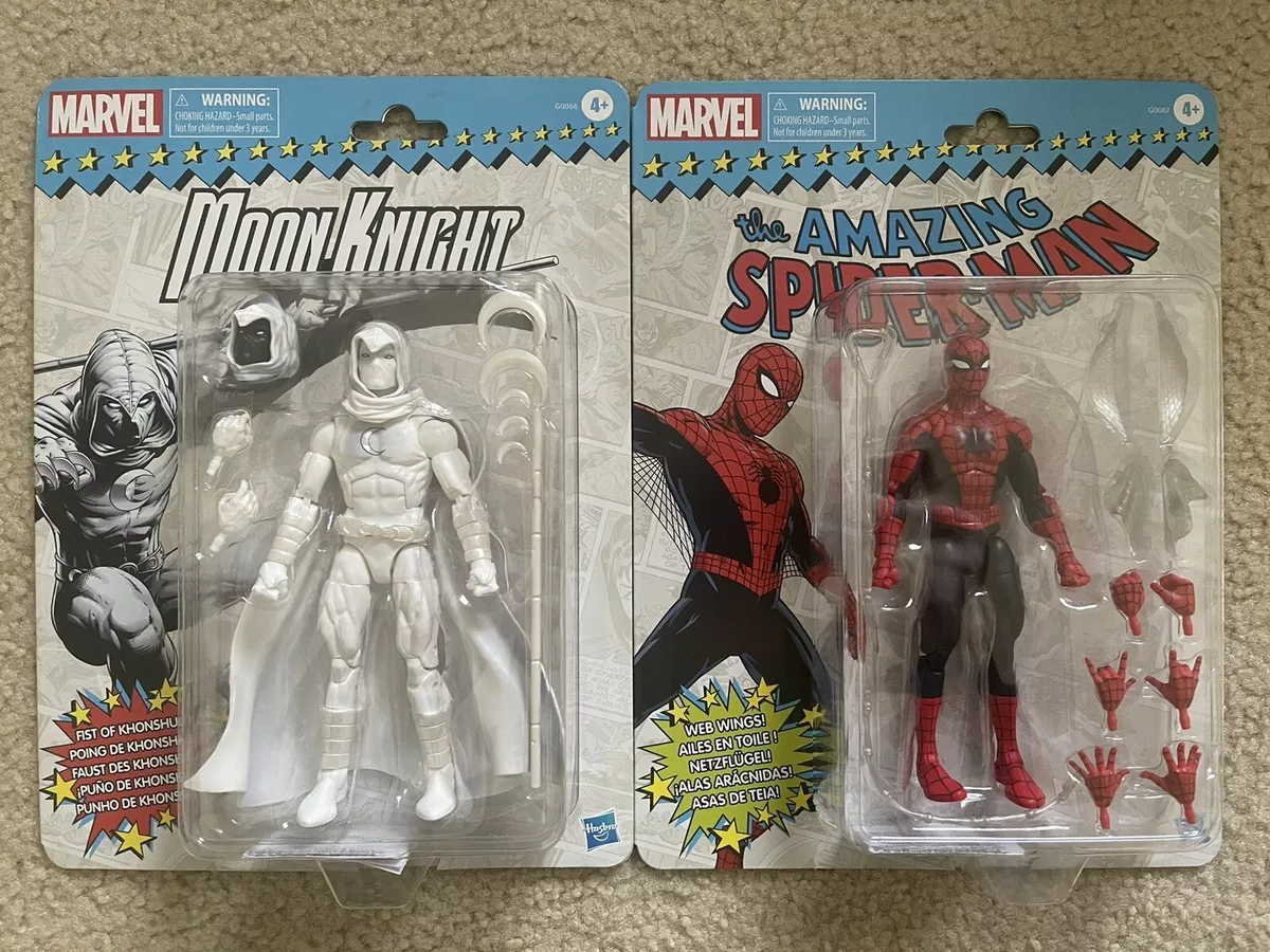 Target Exclusive Marvel Legends Retro Moon Knight & Amazing Spider