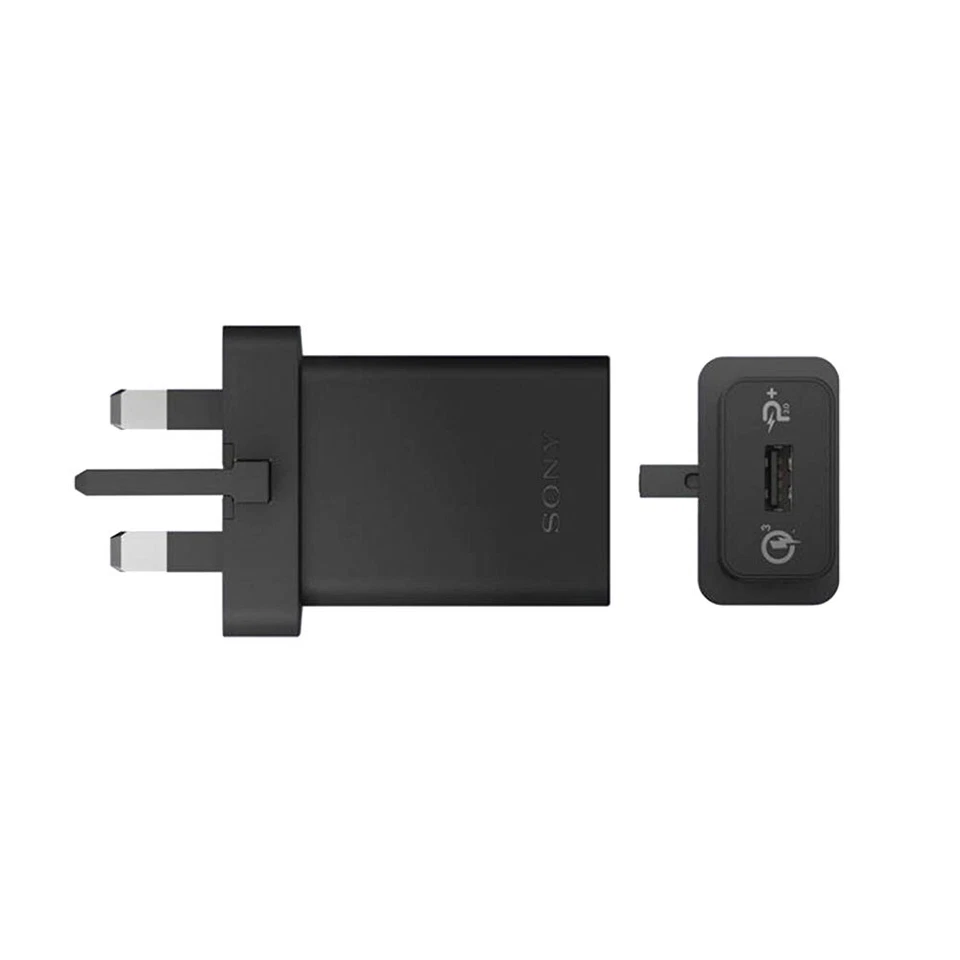 Official Sony 12W Charger UCH12 Qualcomm Quick UK Mains Plug UCB20 USB C Cable - Image 2 of 4