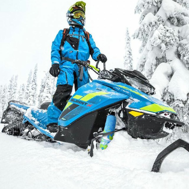 SkiDoo Sky Blue / Green Shock Protector Covers Snowmobile (Set of 2