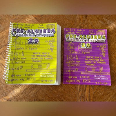 Teaching Textbooks Pre-Algebra Student Workbook and Answer Key