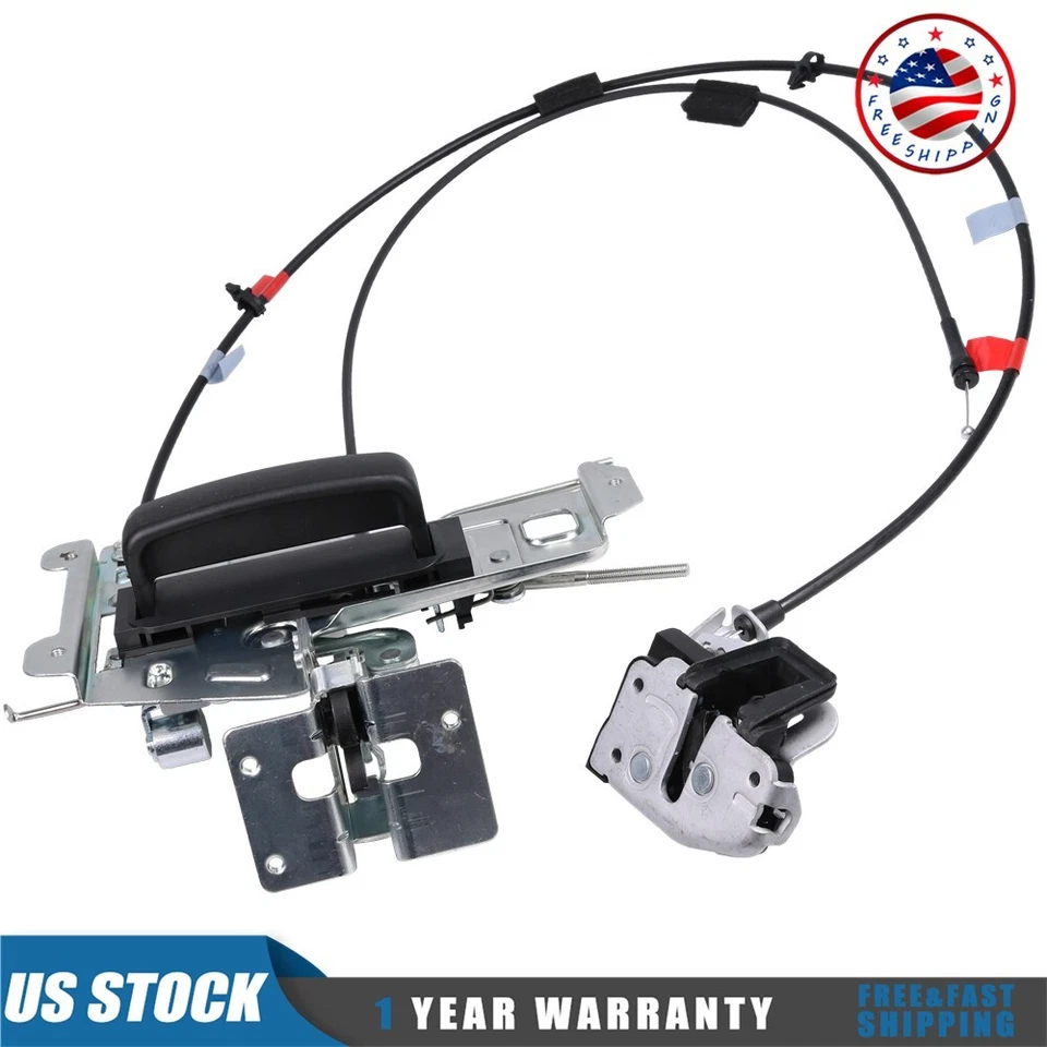 Conjunto de pestillo de puerta corredera derecha NUEVO para Ford E150 E250 E350 1992-2019 con cable Foto 2 de 4