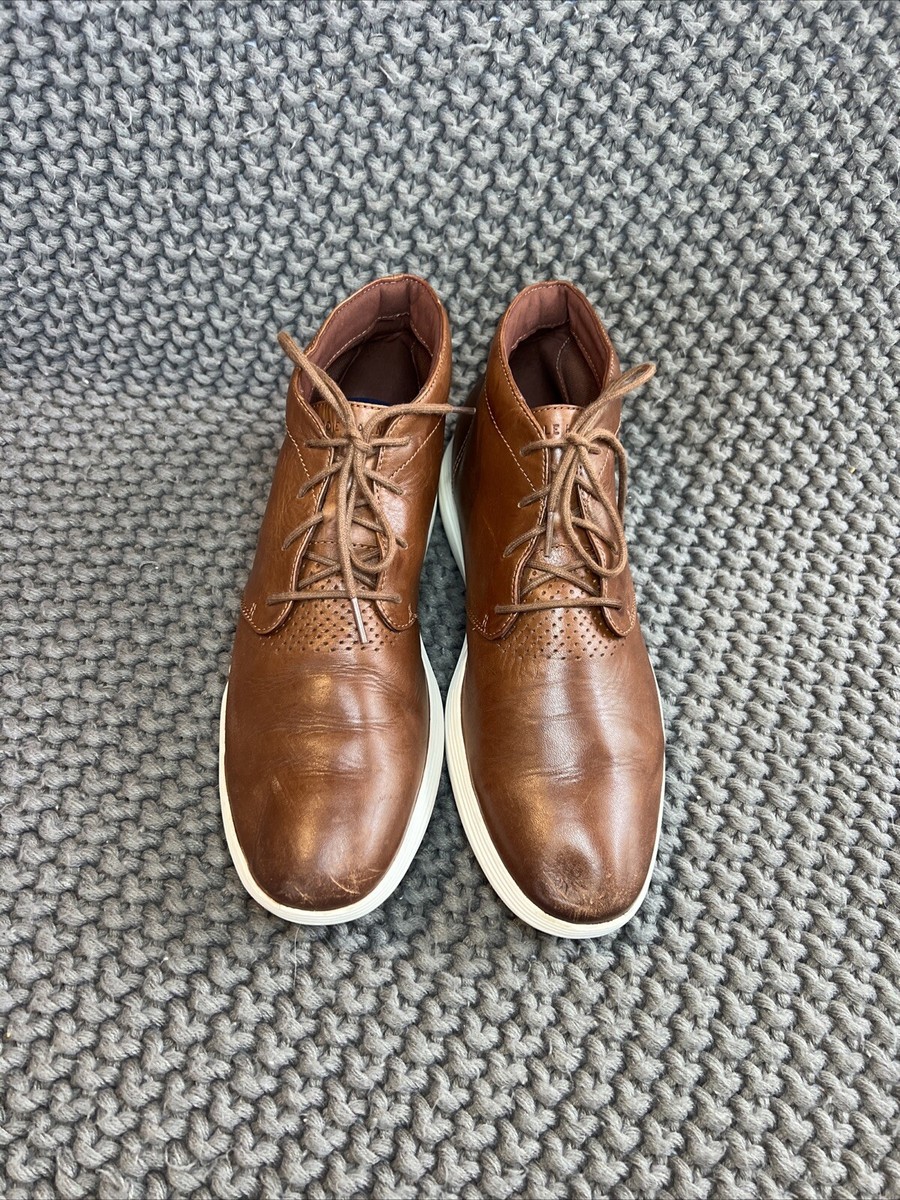 Cole Haan Grand Tour Brown Leather Chukka Boots Men Size 11 C29589