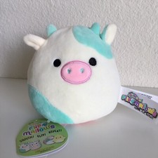 Squishmallow Blue Easter Cow Kellytoy 