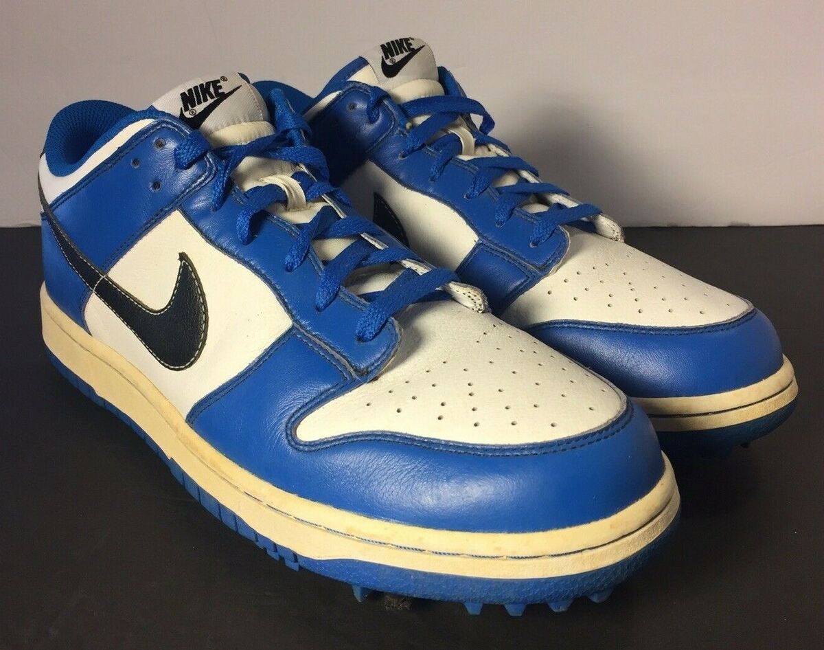 NIKE SAMPLE Dunk Low NG Golf Shoes Spikes Jordan Blue White NIKE SAMPLE Dunk Low NG Golf Shoes Spikes Jordan Blue White