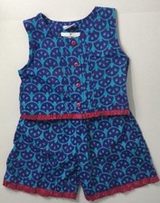 Young Colors Kids 6 Blouse Shorts Girls Purple Blue Fruit Outfit Summer Cotton