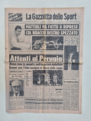 Gazetta Dello Sport - 6 Mars 1979 - Rocky Mattioli, Enzo Ferrari, Perugia-Milan