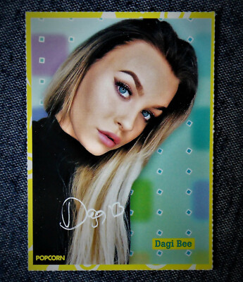 Dagi Bee - Autogrammkarte - Signed Autograph mit Star-Facts #