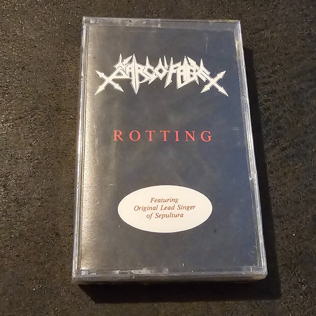 Sarcofago Rotting Cassette Tape Death Metal Black Thrash Sepultura 