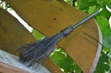 Black witch's broom Witch's broom 19 inch Mini Witch, Little Altar Broom, Wizard
