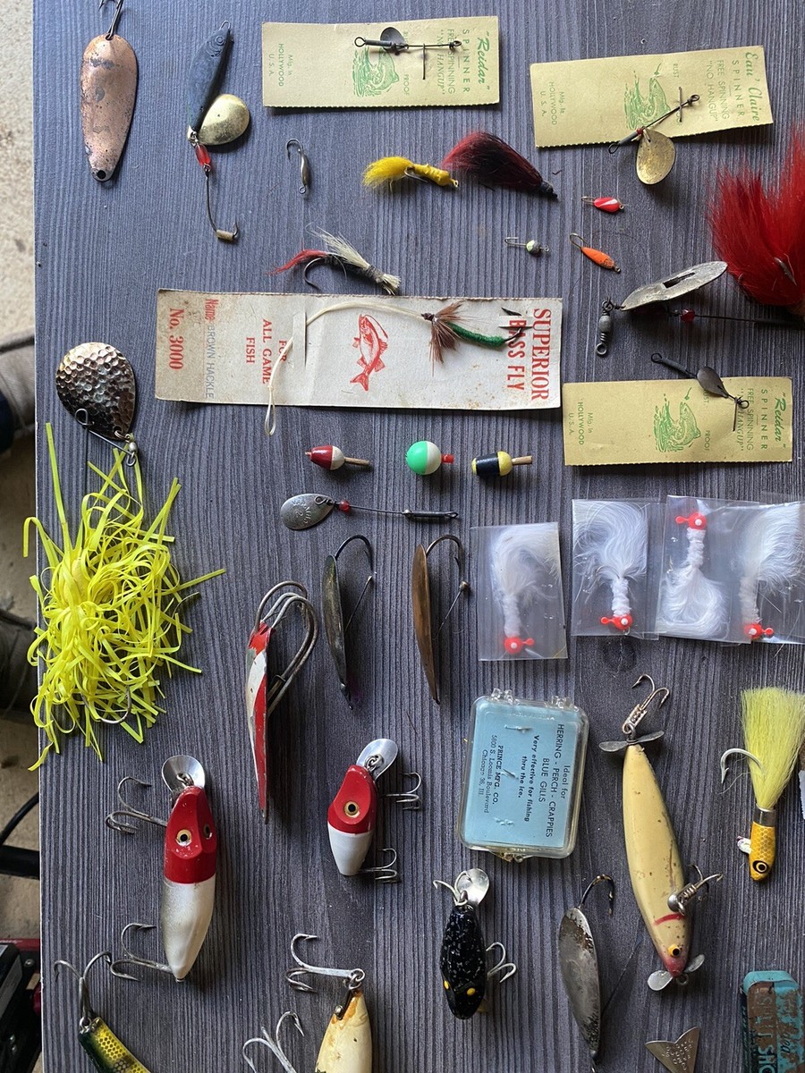 Lot Of 40 Vintage Fishling Lures/Hooks/Equipment | eBay