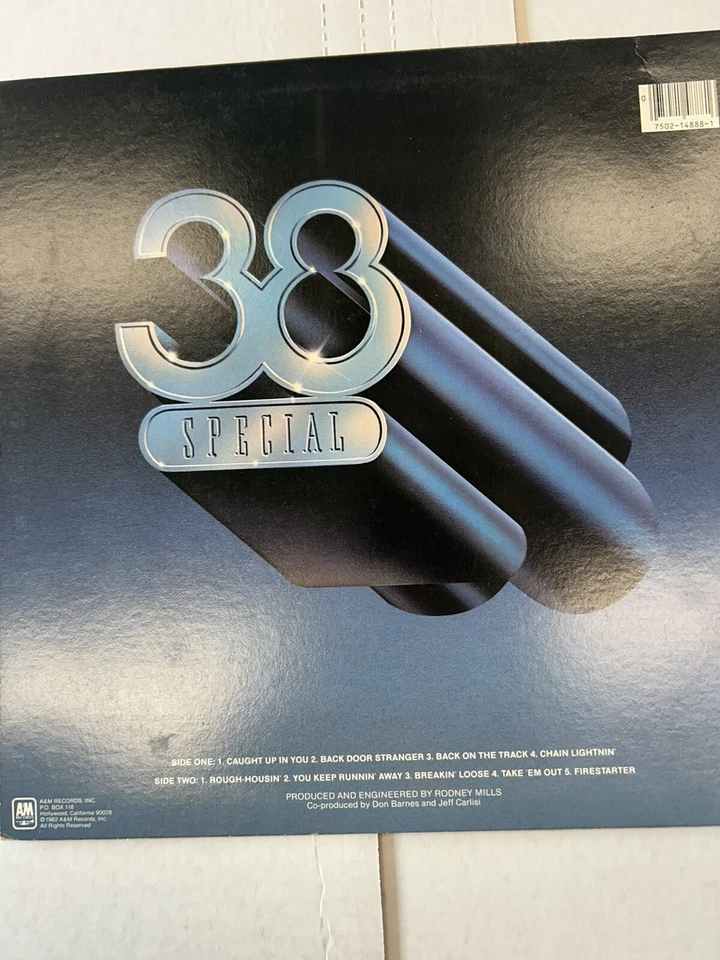 .38 SPECIAL SPECIAL FORCES VINYL LP A&MLABEL 1982 - Image 2 of 2