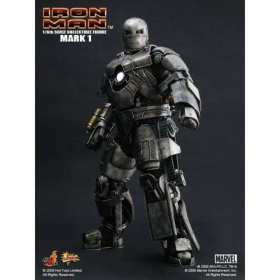 IRON MAN - Mark I 1/6 Action Figure 12" Diecast MMS80 Hot Toys - Photo 1/4