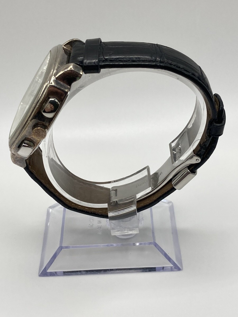 Ecclissi Vintage Sterling Silver Chronograph Unisex Black  display picture 2