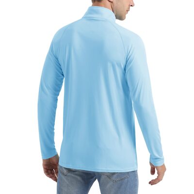 MAGCOMSEN Men's UPF 50+ Long Sleeve Quarter Zip Sun Shirt - Quick Dry Fishing & Outdoor Top 5 thumbnail image