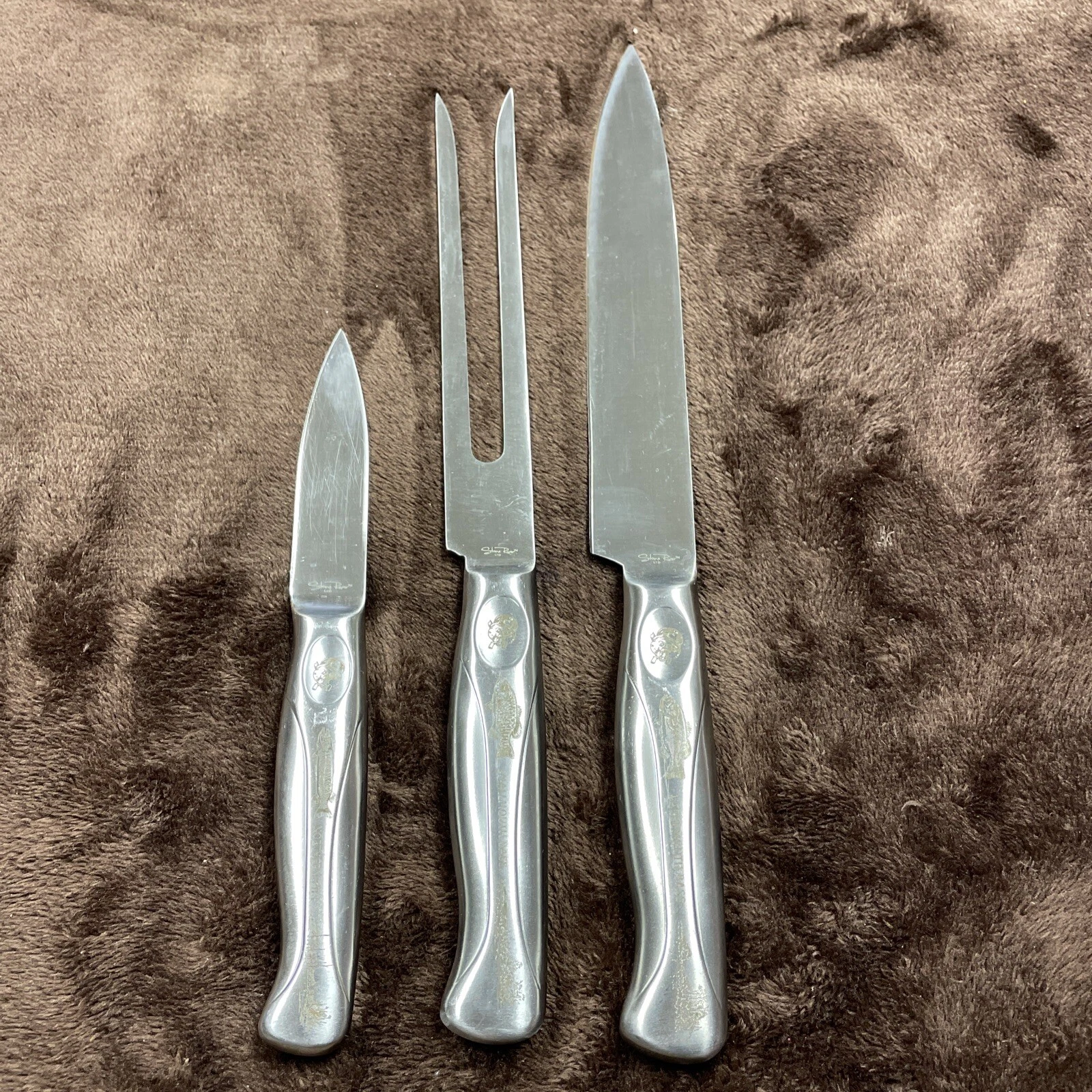 Stone River Large/Small Mouth Bass Carving Knife/Paring Northern Pike Set Used
Opens in a new window
