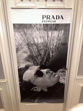 double sided PRADE EYEWEAR BANNER ADVERTISEMENT 28”x54",model # ZPRBA17 ,bs0001