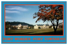 postcard Continental Fort Worden Port Townsend Washington A5008