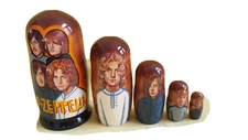 Led Zeppelin Nesting Doll/Russia/5-pc Set/ 7.5" Tall/Wood/NEW! FREE SHIP IN US