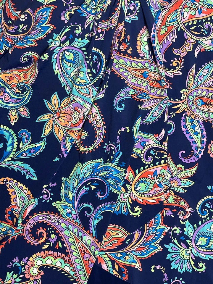 全新带标签女式 Christina Swim Tankini 8 Tummy Solutions Paisleys 多色上衣 42 美元 — 第 2/4 张图片