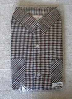 Vintage Boys Check Shirt Age 12 Red/Navy Check Brushed Cotton New