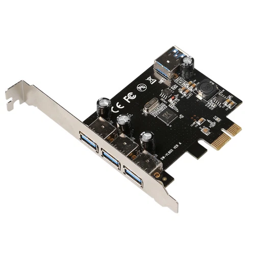 USB 3.0 (3+1) 3 External + 1 Internal Ports PCI Experss Controller riser Card