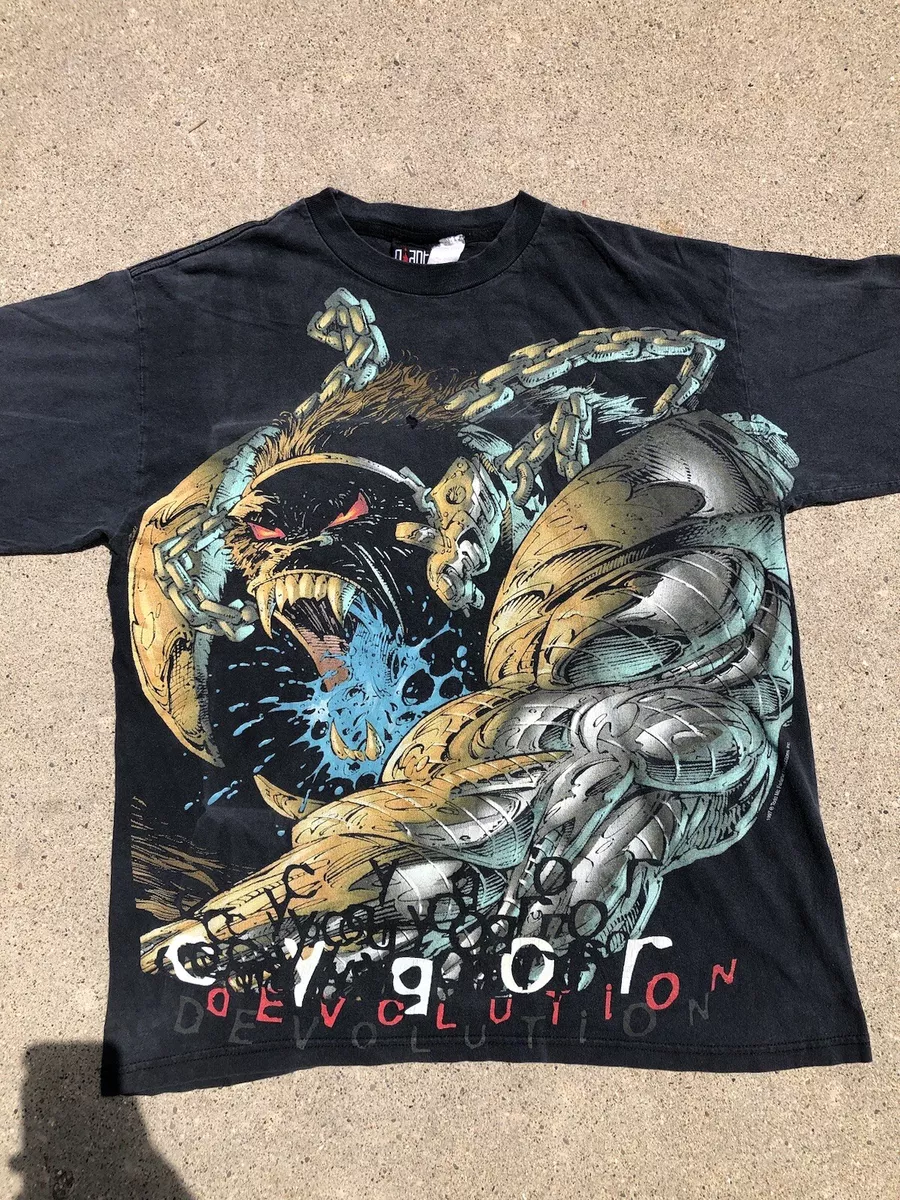 Vintage 1997 Spawn Cygor Devolution All Over Print T Shirt L Todd