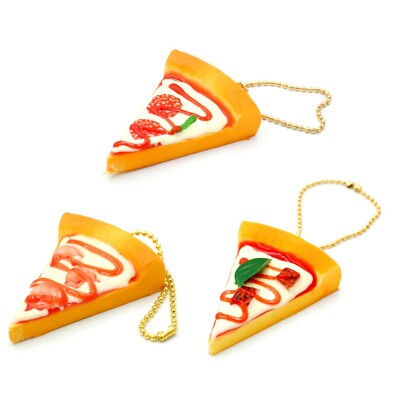 Blind Box Japanese Fake Food Keychain Pizza Backpack Charm 1 Random Toy