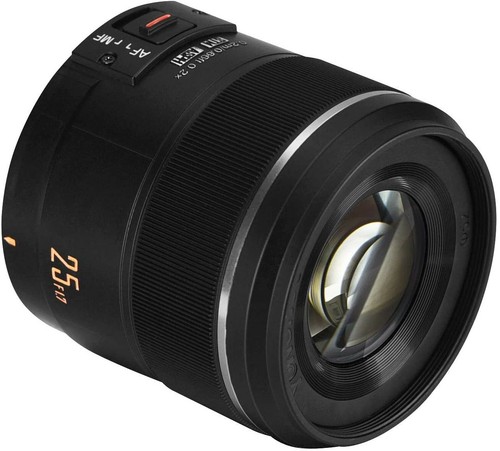 Yongnuo YN25mm F1.7M AF/MF Lens for Micro M4/3 Mount Olympus Panasonic GH5 G100 - Picture 5 of 7
