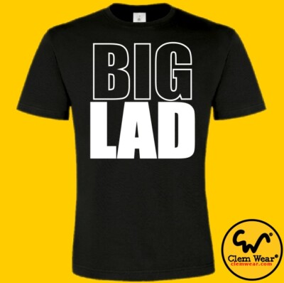 BIG LAD T-SHIRT Tee Krafttraining Heben Bodybuilding Workout Fitness Muskel