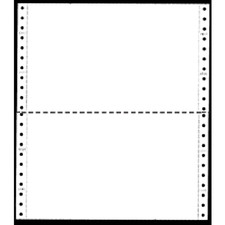 9-1/2 x 5-1/2" Continuous Paper White 3 Part Side Perfs Brand New