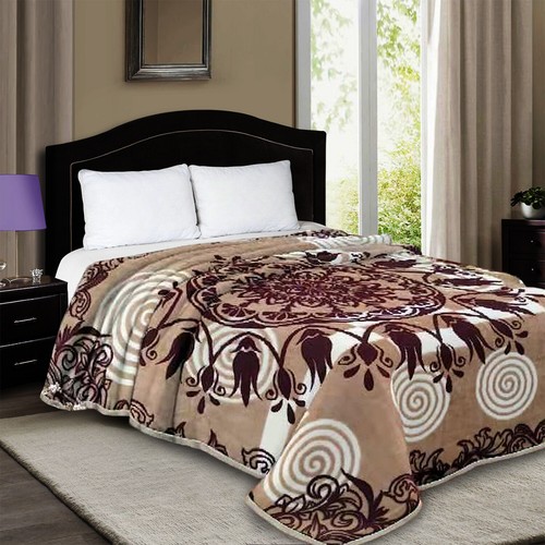 Heavy Weight Soft 2PLY Blankets Reversible Bed Throw King Size Comforter - Picture 5 of 34