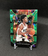 2023-24 Select Scoot Henderson GREEN ICE PRIZM MEZZANINE VARIATION SSP RC #324