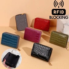 Card Holder Leather RFID Purse Women Men Outdoor Wallet Credit Card Organizer US