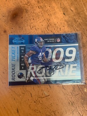 2009 Playoff Contenders #206 Travis Beckum AUTOGRAPH RC