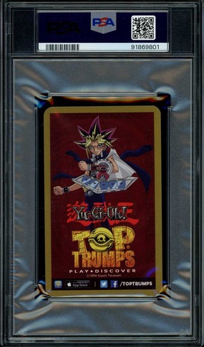 Yugi Moto PSA 10 2015 Top Trumps YuGiOh Pop 1 - Imagen 2 de 2