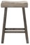 hillsdale furniture 4621-826 sadie 18"w rustic padded saddle seat - grey