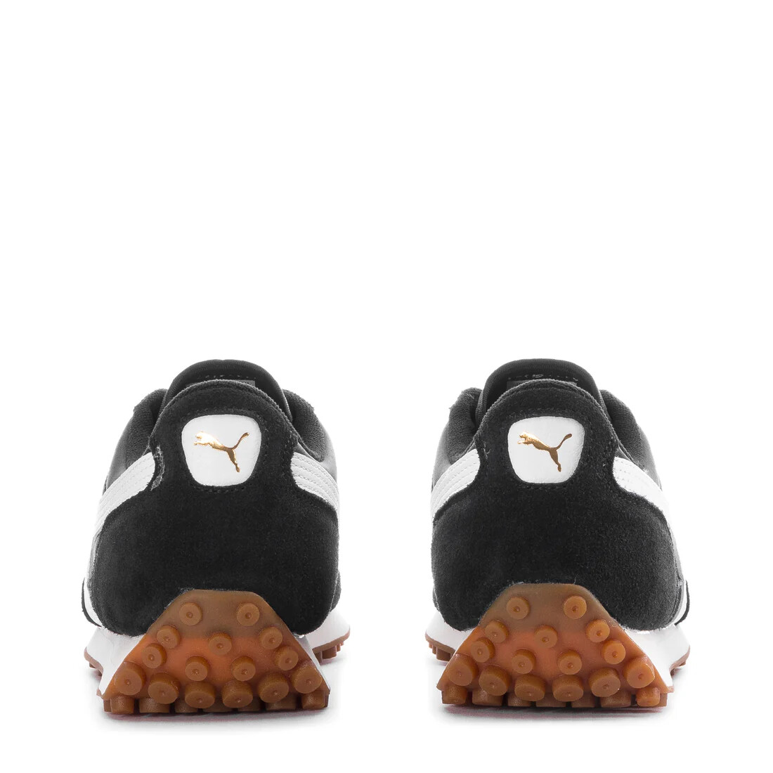 MEN'S PUMA EASY RIDER 399028-10 Black/White/Gum Shoes | eBay