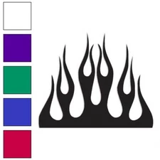 Fire Splash Flames, Vinyl Decal Sticker, Multiple Colors & Sizes #1331