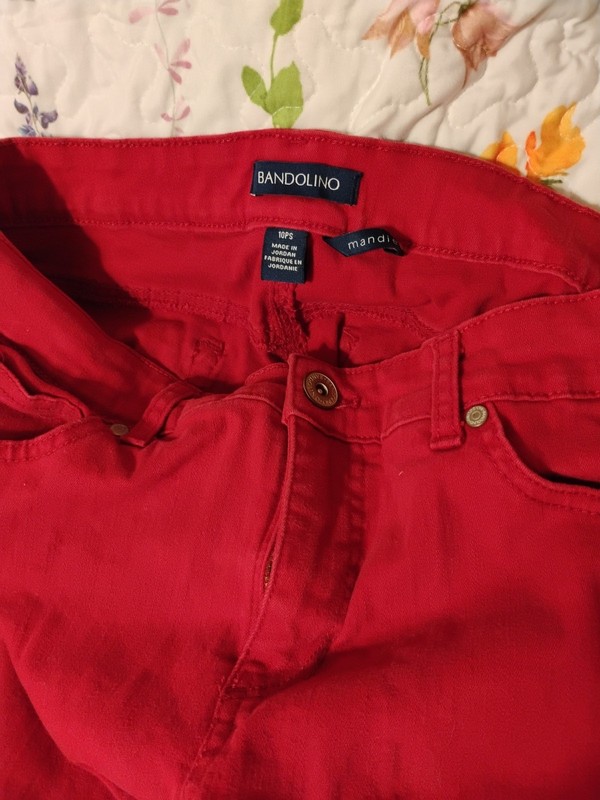 Red Bandolino Mandie Jeans Size 10ps