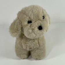 VTG 1985 Dakin Tan Light Brown Puppy Dog Plush Stuffed Animal Toy