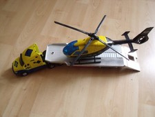 Maisto Sattelschlepper/Tiefbettauflieger + Dickie Toys Helikopter