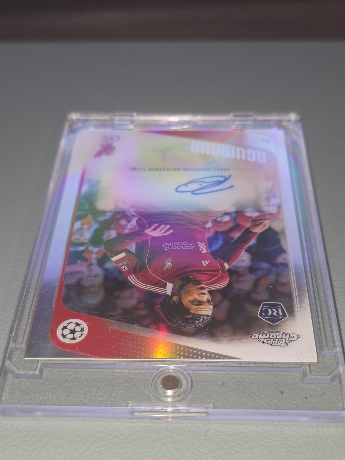 2025-26 Topps Chrome Rio Ngumoha RC Auto Refractor view 6