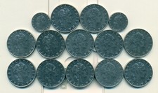 14 - 50 LIRE COINS from ITALY (1955/56/61/64/66/70/71/72/78/79/83/88/92/93)