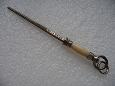 Mała antyczna stal mocująca, stal ściągająca, ostrzałka do noży, długość tylko 7 cm, rzadkość!