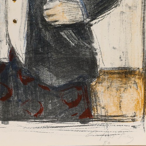 August Frey (1912-1998) - 1980 Lithograph, Clown with Rose - Picture 5 of 5