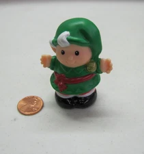 Fisher Price Little People SANTA CLAUS WHITE HAIRED ELF Christmas Holiday