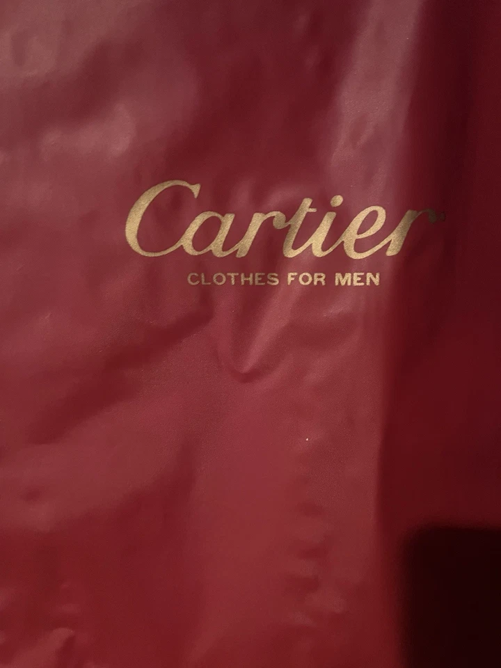 Винтажная красная одежда Cartier для мужчин одежда костюм сумка для хранения - Изображение 2 из 4