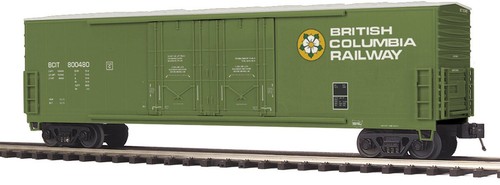 MTH 20-93233 British Columbia Railway No. Coche de carga enchufado de doble puerta 800480 50' | Zustand: New
